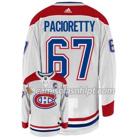 Camisola Montreal Canadiens MAX PACIORETTY 67 Adidas Branco Authentic - Homem